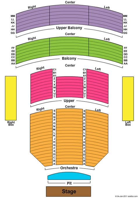 Rose State Performing Arts Center Seating Chart