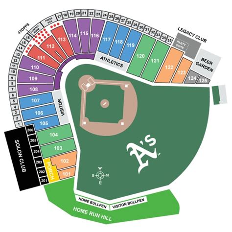 Sacramento A's Seating Chart