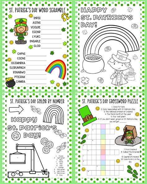 Saint Patrick's Day Printable Activities