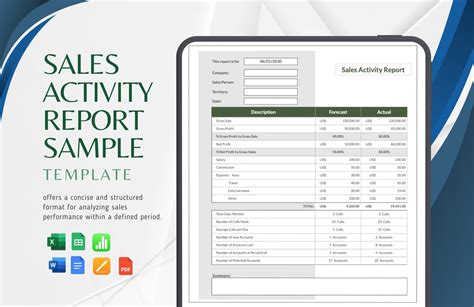 Sales Activity Report Template