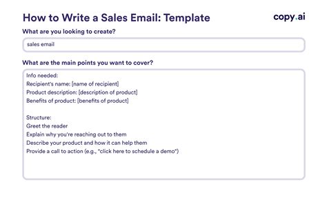 Sales Email Template