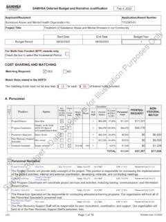 Samhsa Budget Template