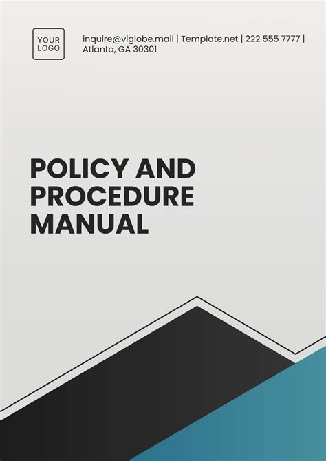Sample Policy And Procedure Manual Template