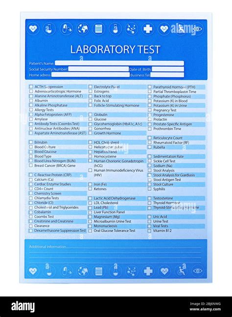 Sanford Test Catalog