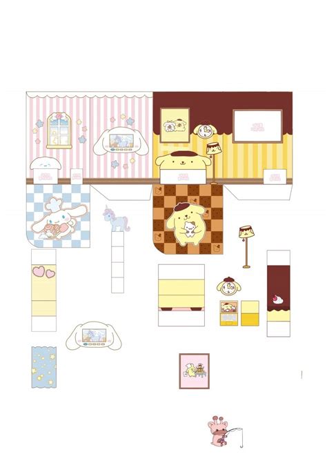 Sanrio Paper Doll House Printable