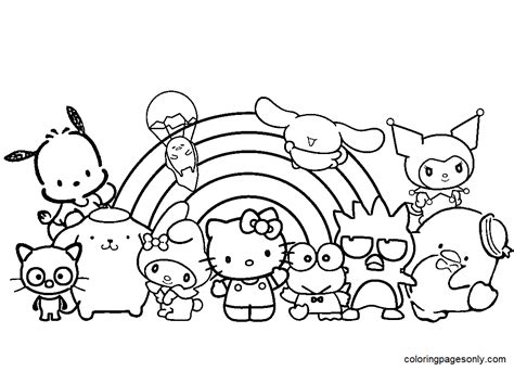 Sanrio Printable Coloring Pages