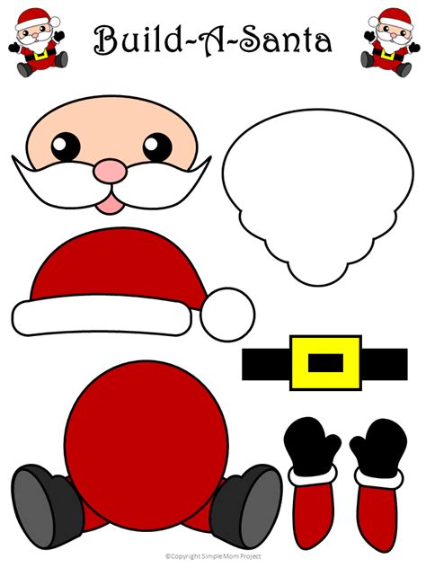 Santa Claus Craft Template