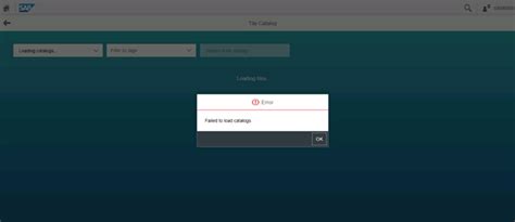 Sap Fiori Failed To Load Catalogs