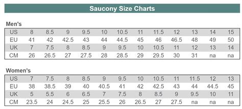 Saucony Sock Size Chart