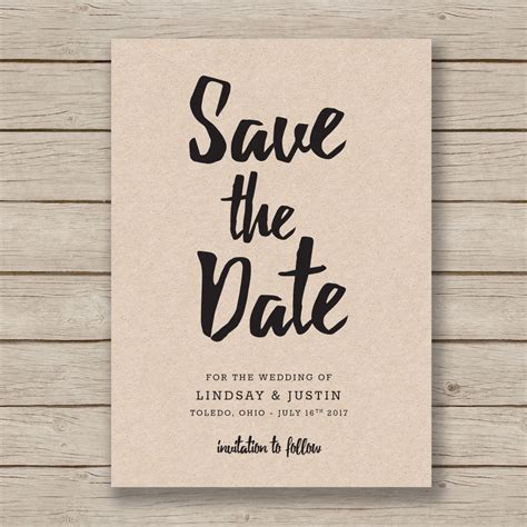 Save The Date Email Template Free