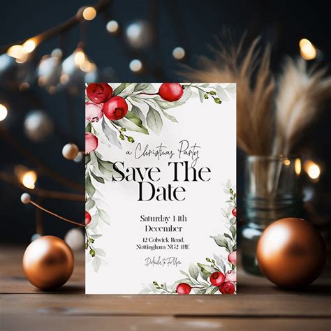Save The Date Holiday Party Templates