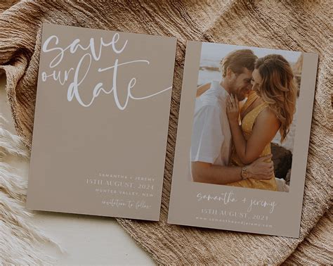 Save The Date Photo Template