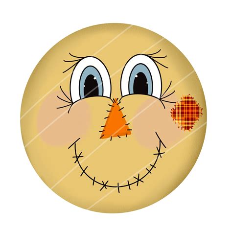 Scarecrow Face Template Free