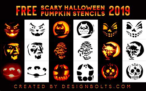 Scary Pumpkin Design Templates