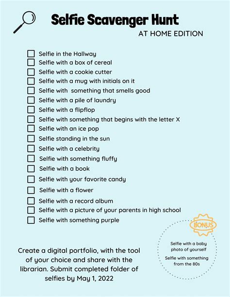 Scavenger Hunt Template Free