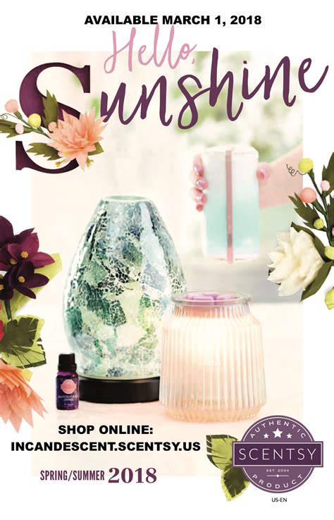 Scentsy 2018 Spring Summer Catalog