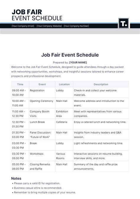 Schedule A Career Fair