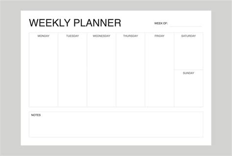 Schedule Template Minimalist