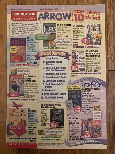 Scholastic Book Club Bonus Catalog