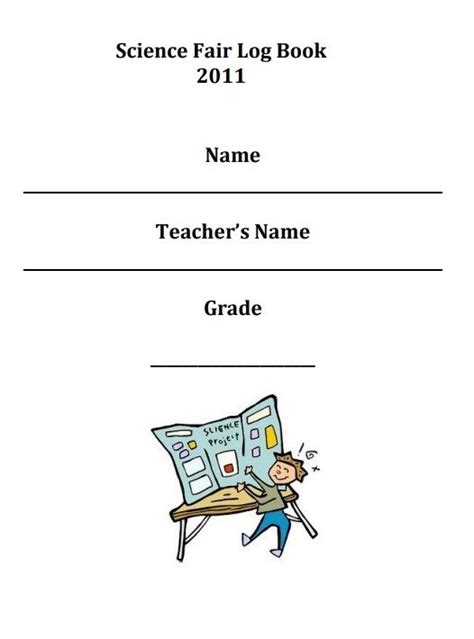 Science Fair Log Book Template
