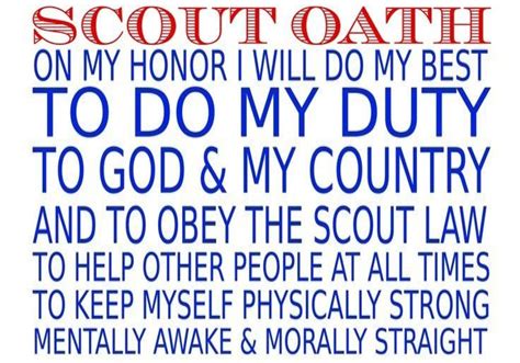 Scout Oath And Law Printable Free