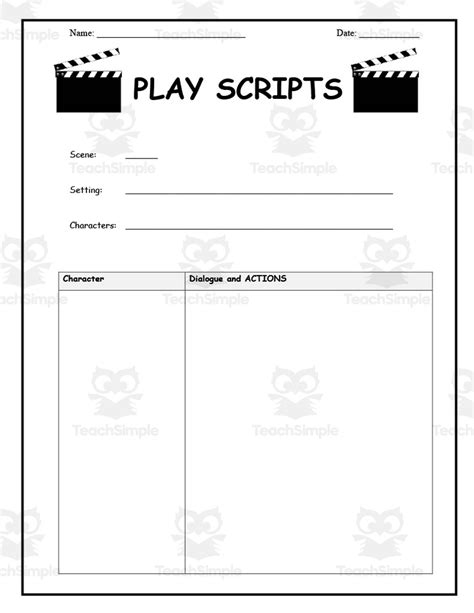 Script Writing Template