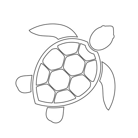 Sea Turtle Outline Printable