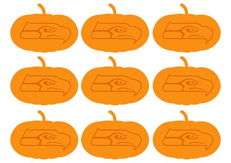 Seahawks Pumpkin Carving Template