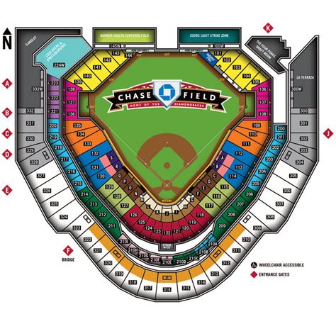 Seat Number Chase Field Seating Chart