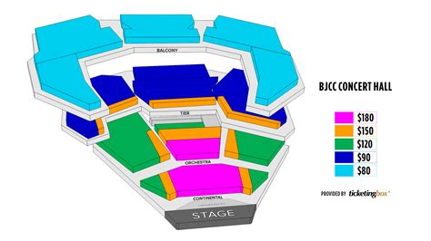 Seating Chart Bjcc Concert Hall