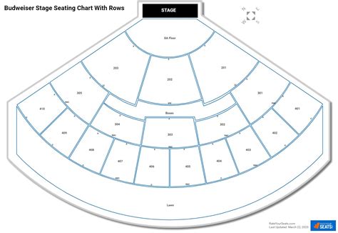 Seating Chart Budweiser Stage