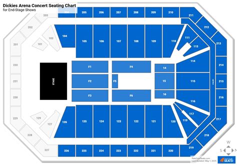 Seating Chart Dickies Arena Fort Worth