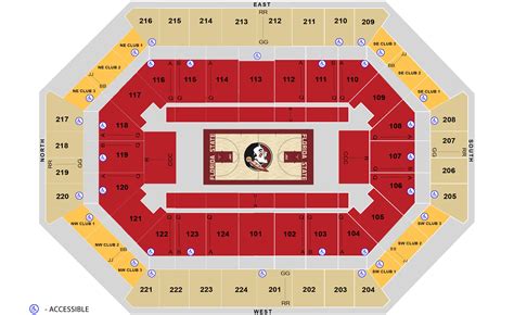 Seating Chart Donald L Tucker Center