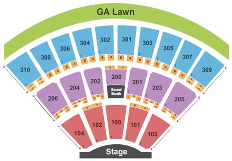 Seating Chart For Lakeview Amphitheater