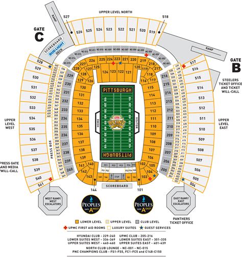 Seating Chart Heinz Field