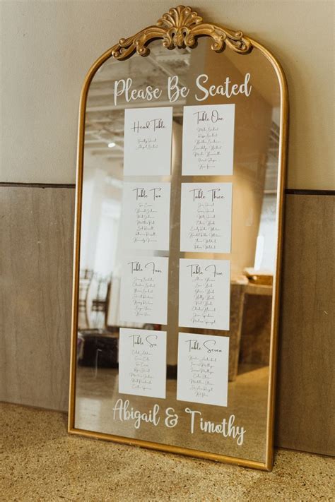 Seating Chart Mirror