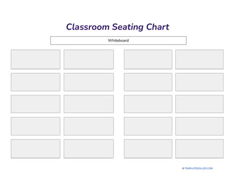 Seating Plan For Classroom Template