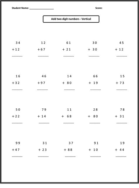 Second Grade Free Printable Math Worksheets For 2nd Grade