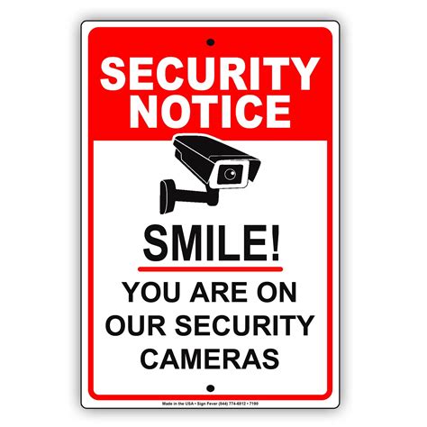 Security Camera Signs Printable