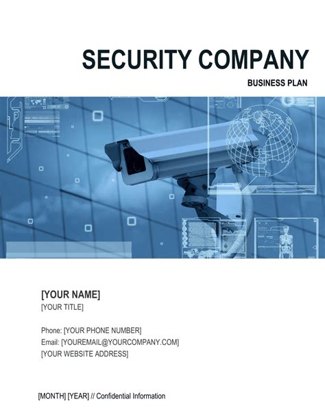 Security Company Business Plan Template