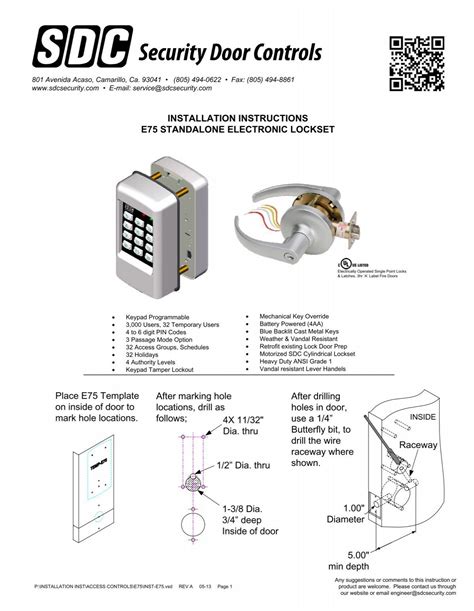 Security Door Controls Catalog