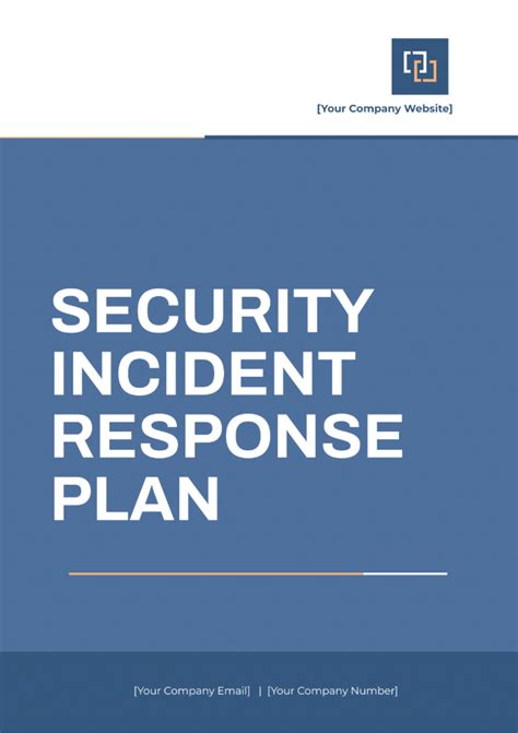 Security Incident Response Policy Template