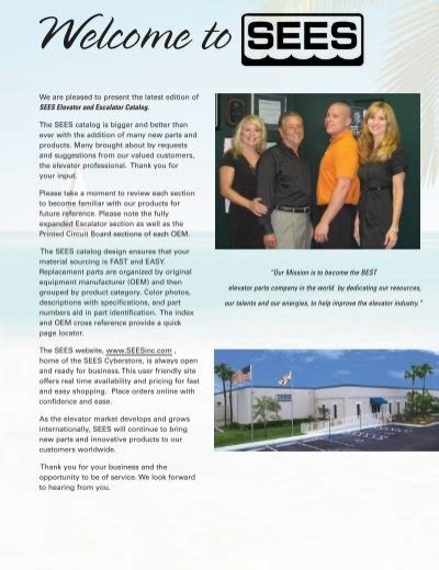 Sees Catalog Elevator