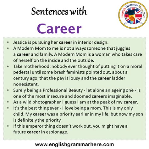 Sentence Of Career
