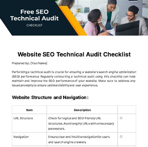 Seo Technical Audit Template