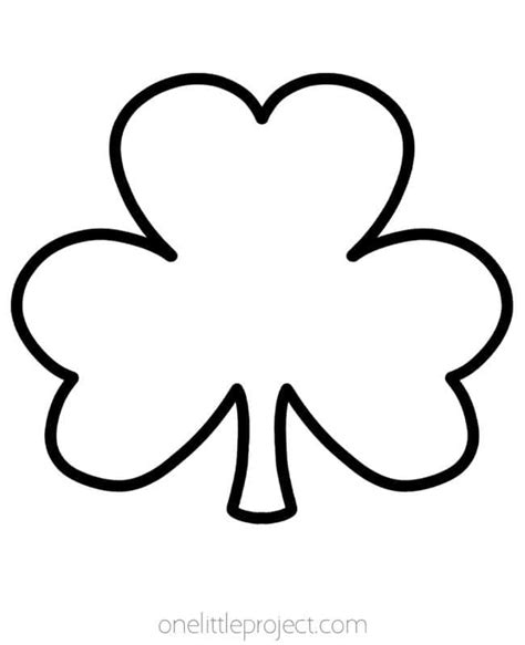 Shamrock Template Free