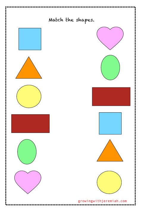 Shape Matching Printable