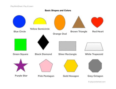 Shapes And Colors Printables