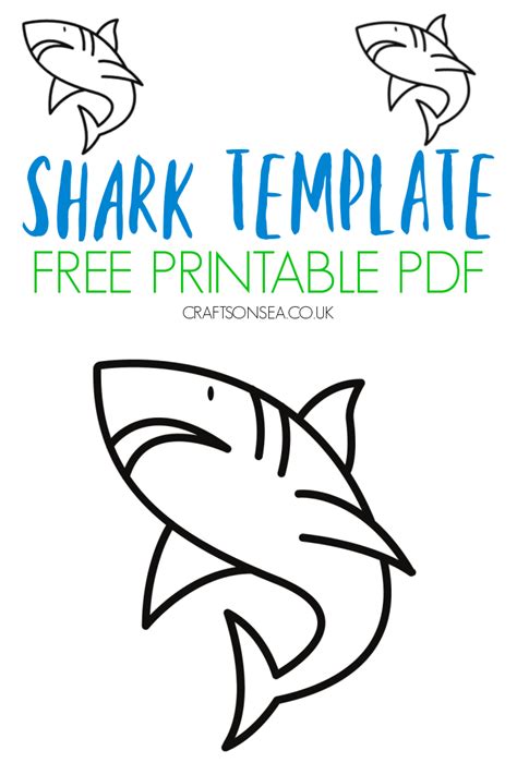 Shark Template Printable