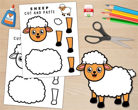Sheep Craft Template